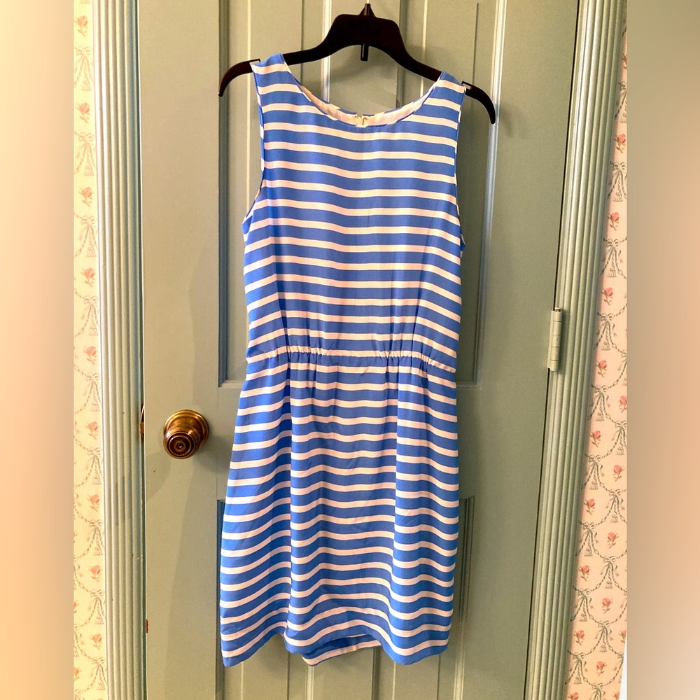 J. Crew Blue/White Striped Dress, size 2